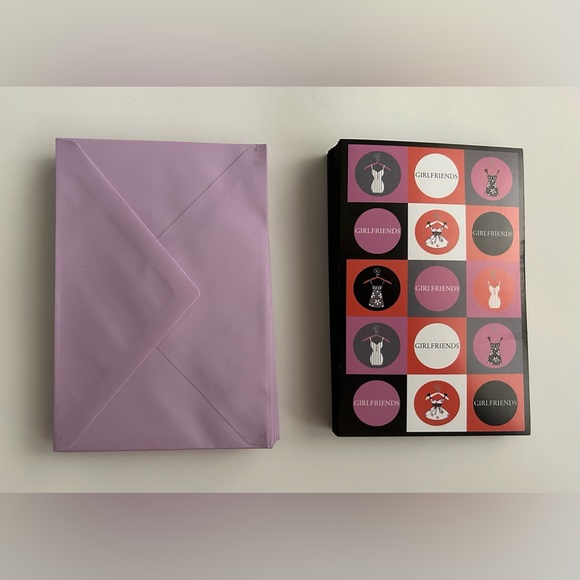 New T.A.R. Designs 18 Blank Greeting Cards "Girlfriends" - Picture 5 of 16